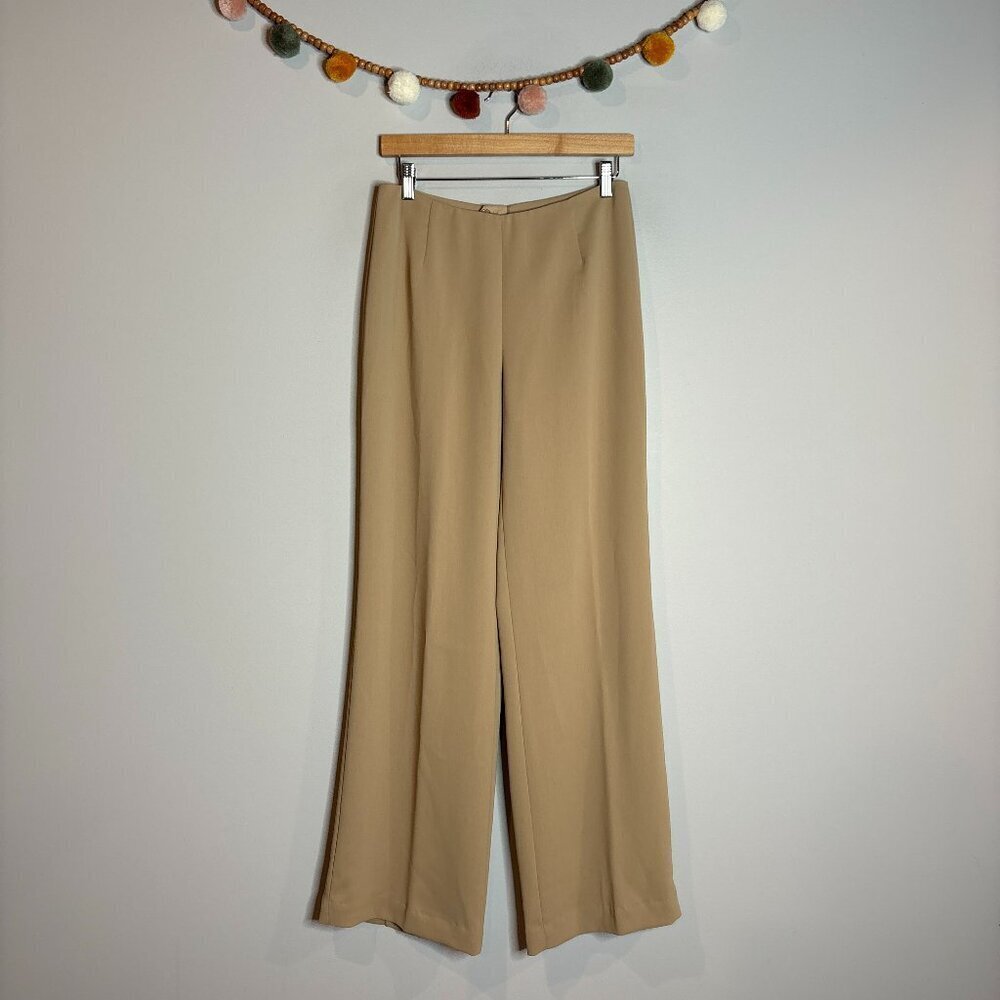 Yansi Fugel tan trouser dress pants